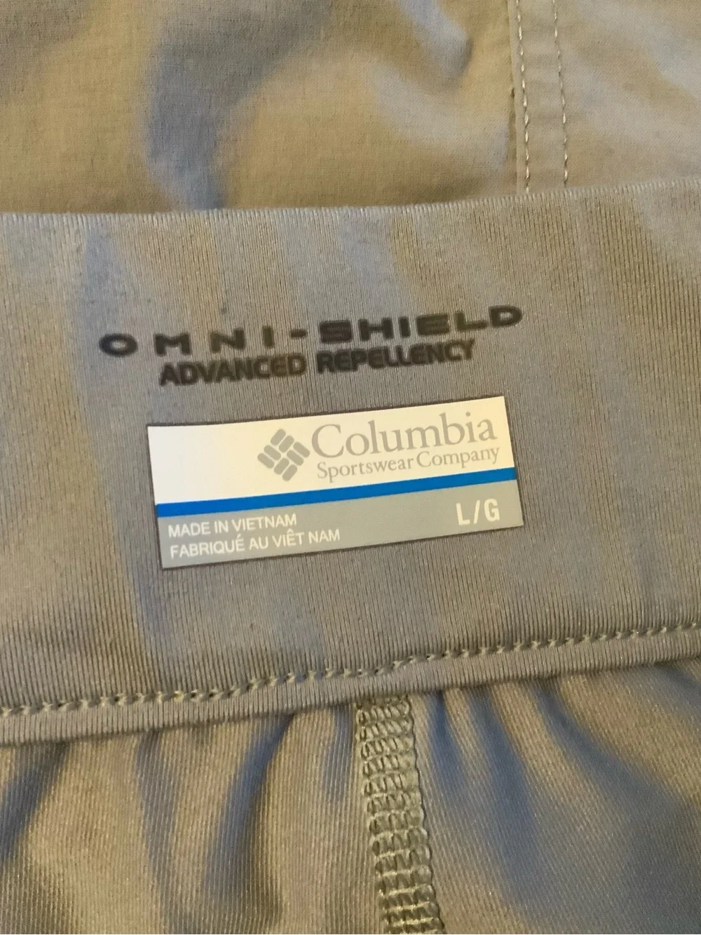 Columbia Omni-Shield Skort Women's Gray Stretch Hiking Walking Skirt - Size L